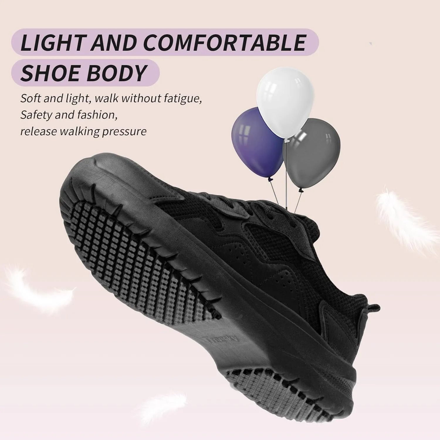 Non Slip Work Shoes Women Food Service-Lightweight and Comfortable Lace Up Shoe Suitable for Restaurants and Crew Work