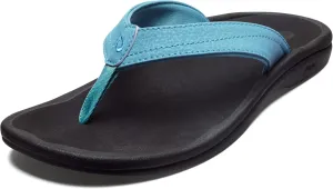 OLUKAI Ohana Women's Beach Sandals, Water Resistant Flip Flops, Arch Support & Comfort Fit, Lightweight & Durable, Enhanced Grip & Traction
