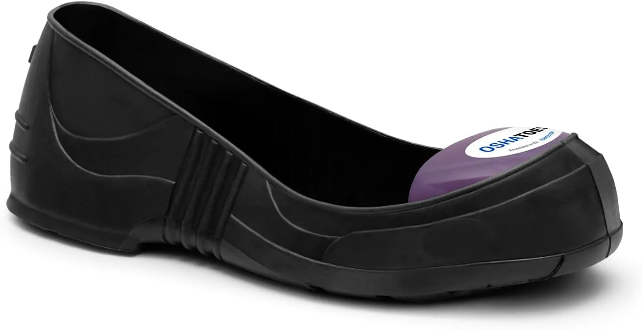 OST Unisex Steel Toe Shoe Covers – Slip-Resistant Lightweight PVC Safety Overshoes with Color Coded Sizing