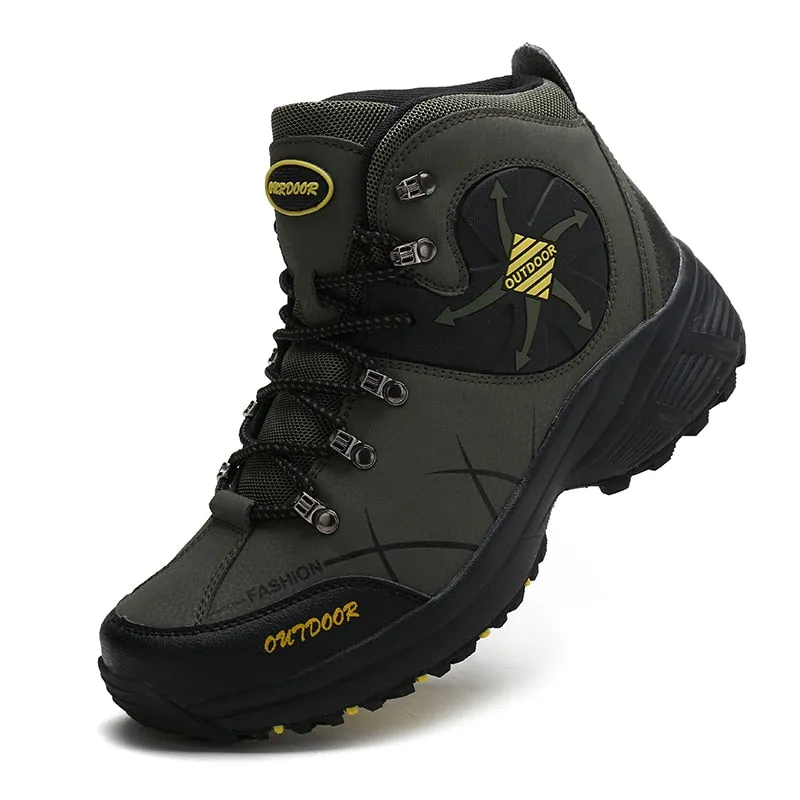 Outdoor Men Hiking Shoes Big SIZE 46 Leather