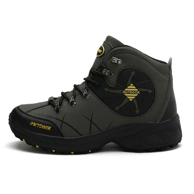 Outdoor Men Hiking Shoes Big SIZE 46 Leather