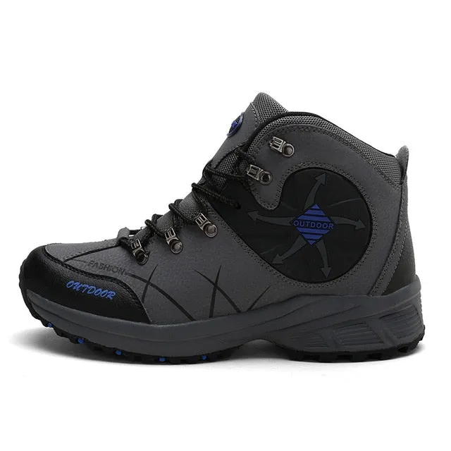 Outdoor Men Hiking Shoes Big SIZE 46 Leather
