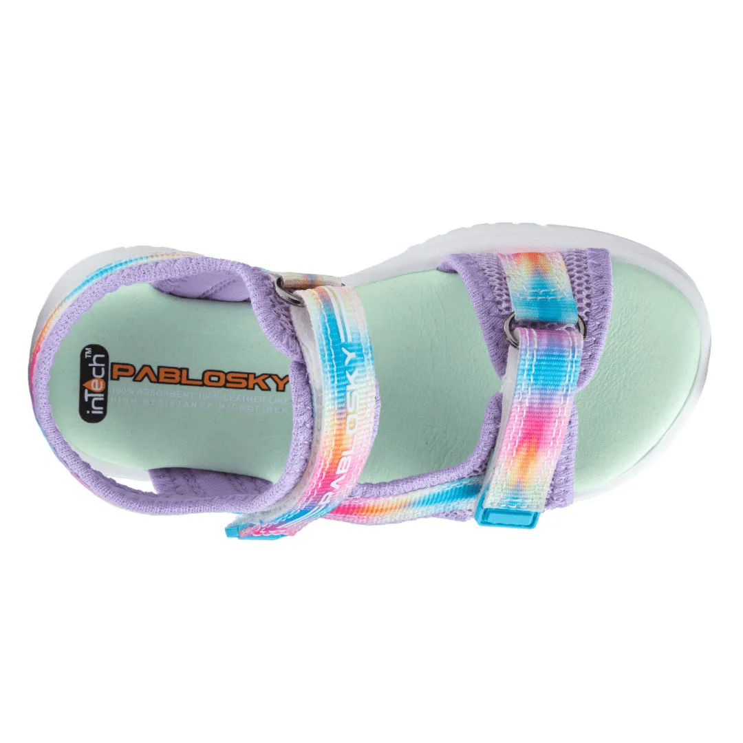 Pablosky Girls Sandal - Rainbow / Lilac