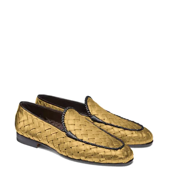 Penny Weaved Leather Loafer Hand Crafted