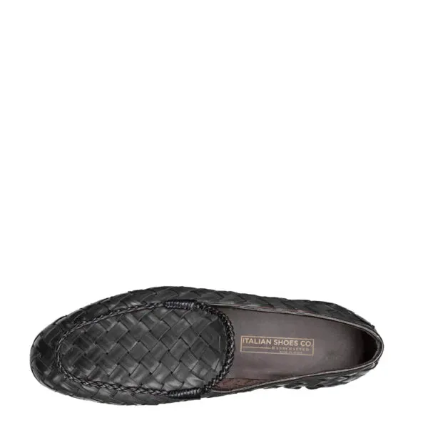 Penny Weaved Leather Loafer Hand Crafted