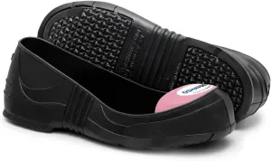 PTL Women's Steel Toe Shoe Covers - Slip-Resistant PVC Safety Overshoes, Pink