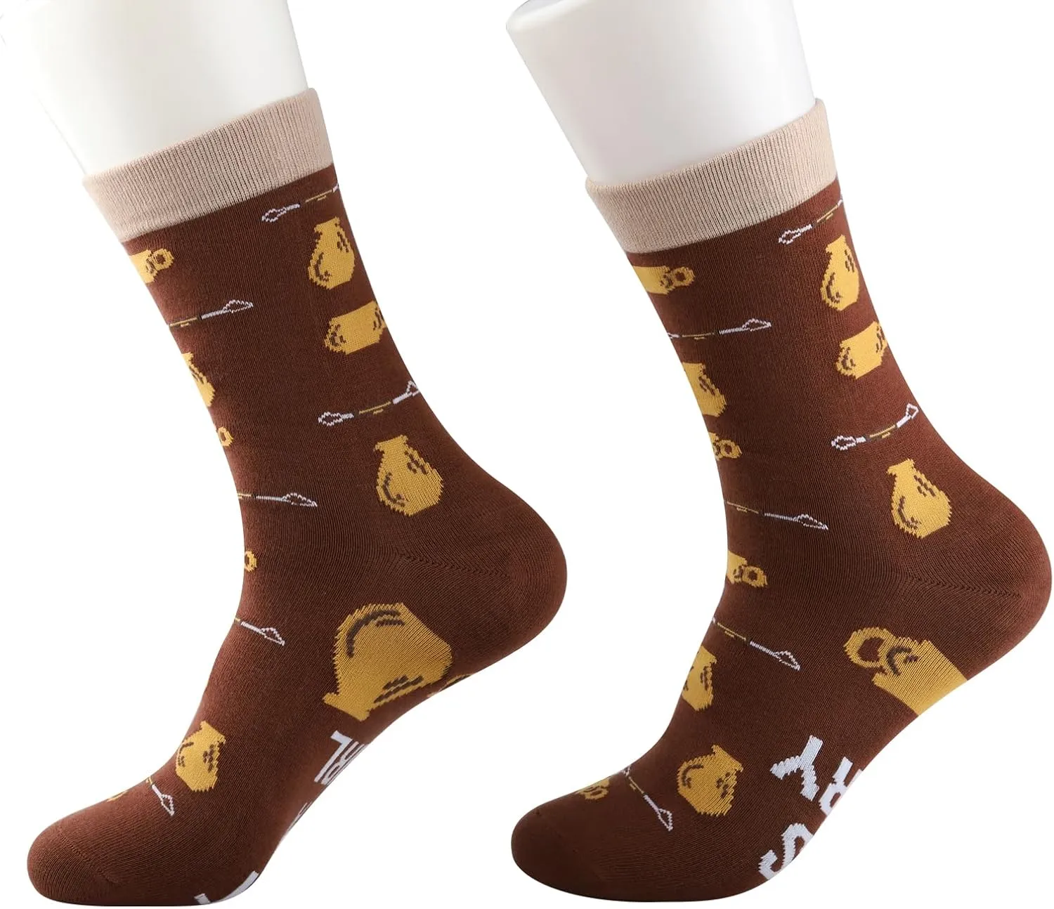 PXTIDY 1 Pair Funny Pottery Socks - Ceramic Artist Gift for Pottery Makers and Ceramics Lovers
