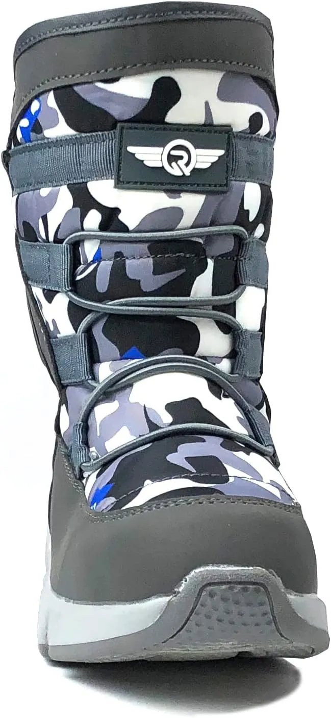 REDVOLUTION Unisex Snow Boots Slip-Resistant Waterpoof Winter Fashion Shoe (Toddler/Little Kid/Big Kid)