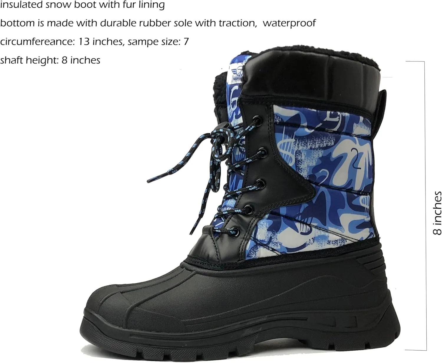 REDVOLUTION Women's Snow Boots Slip-Resistant Waterpoof Winter Fashion Shoe