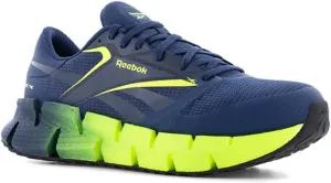 Reebok Men's FloatZig Work Fire and Safety Shoe, Blue and Lime, 12