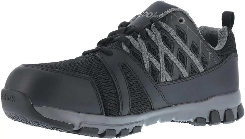 Reebok Women's Rb415 Sublite Cushion Work Soft Toe Athletic Industrial Construction Shoe Black