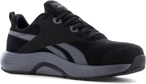 Reebok Work Men's Reebok Lite Plus 4 Work Composite Toe Slip Resistant Shoe, Black, 9.5