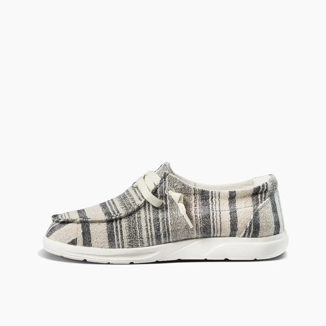 REEF Cushion Coast Shoe-Black Stripe
