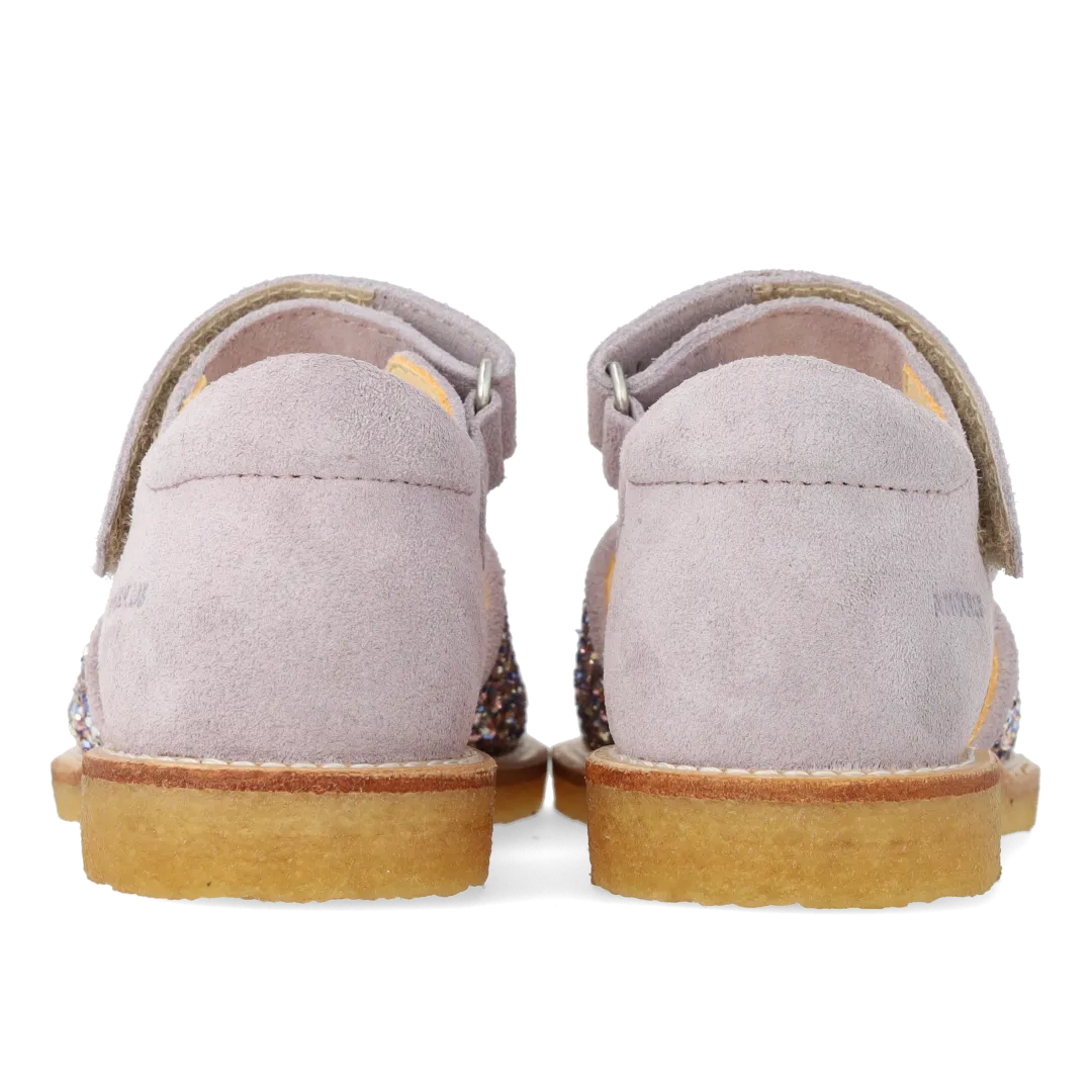 Sandal with sparkling glitter detail