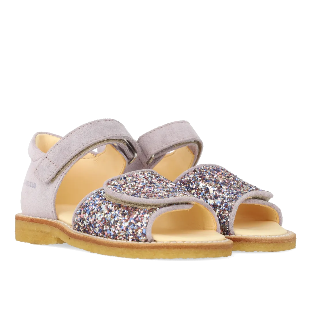Sandal with sparkling glitter detail