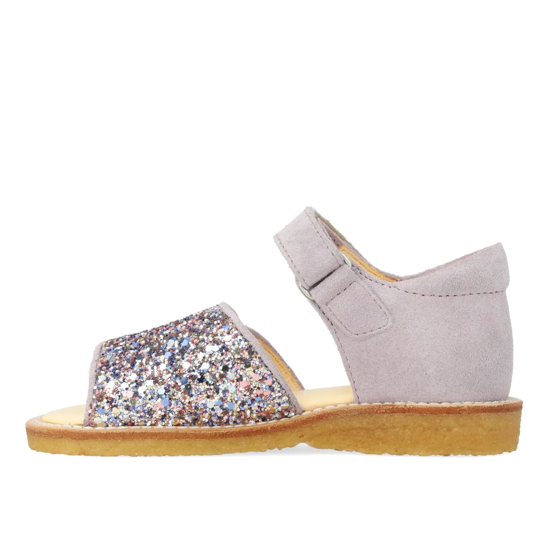 Sandal with sparkling glitter detail