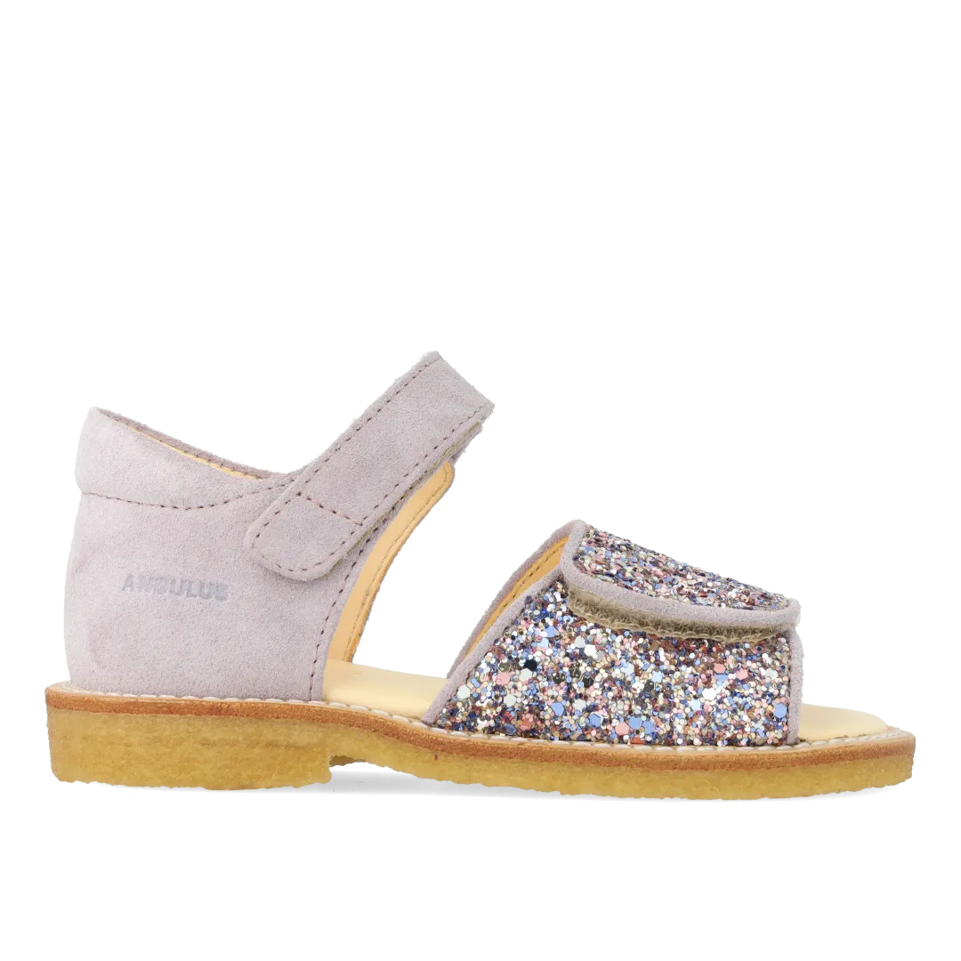 Sandal with sparkling glitter detail