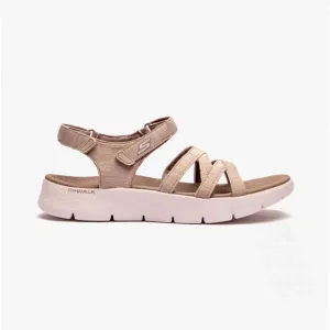 Skechers 141450/TPE 141450 GO WALK FLEX SANDAL -SUNSHINE Womens Sandals Brown