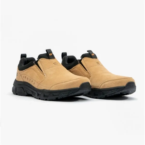 Skechers 237282/BRBK OAK CANYON-RYDOCK Mens Suede Slip-On Brown/Black