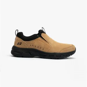Skechers 237282/BRBK OAK CANYON-RYDOCK Mens Suede Slip-On Brown/Black