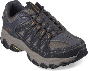 Skechers Men's, After Burn M.Fit 2.0 Hiking Shoe - Extra Wide Width Charcoal/Gold