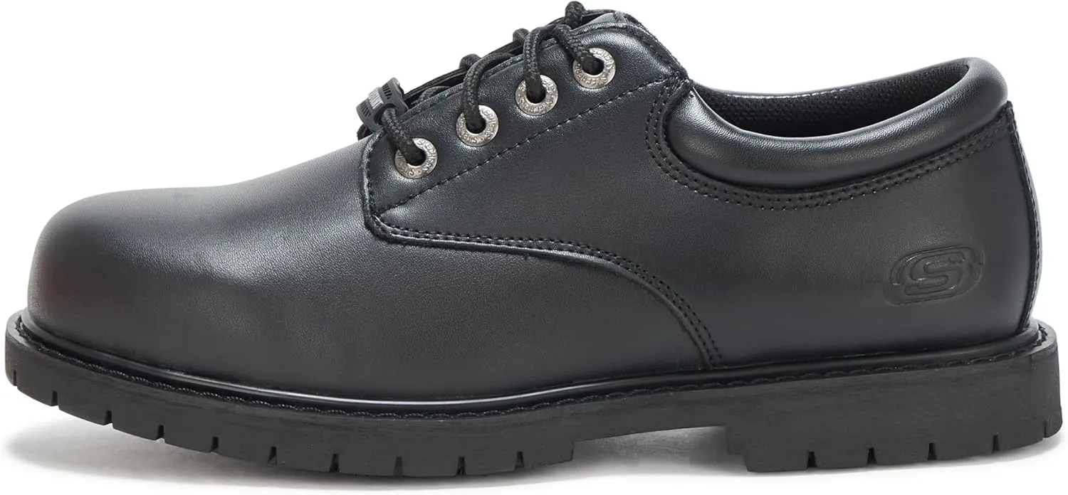 Skechers Men's Work Cottonwood Cantix Leather Slip Resistant Shoe Food Service