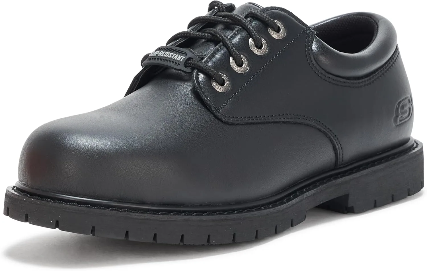 Skechers Men's Work Cottonwood Cantix Leather Slip Resistant Shoe Food Service