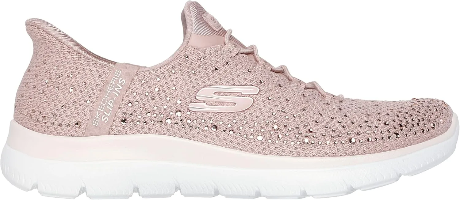 Skechers Women's Summits-Brilliant Shine Hands Free Slip-ins Sneaker