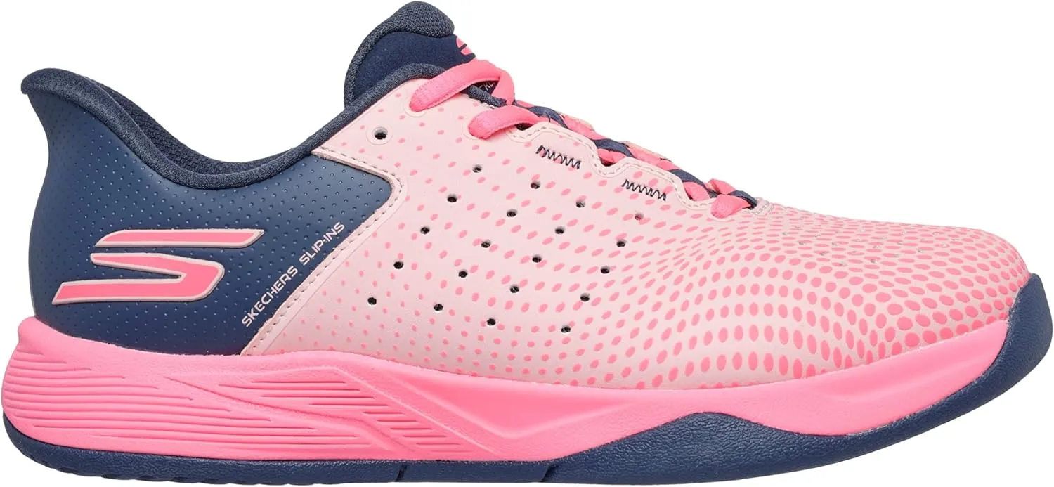 Skechers Womens Viper Court Reload Hands Free Slip-Ins Sneaker