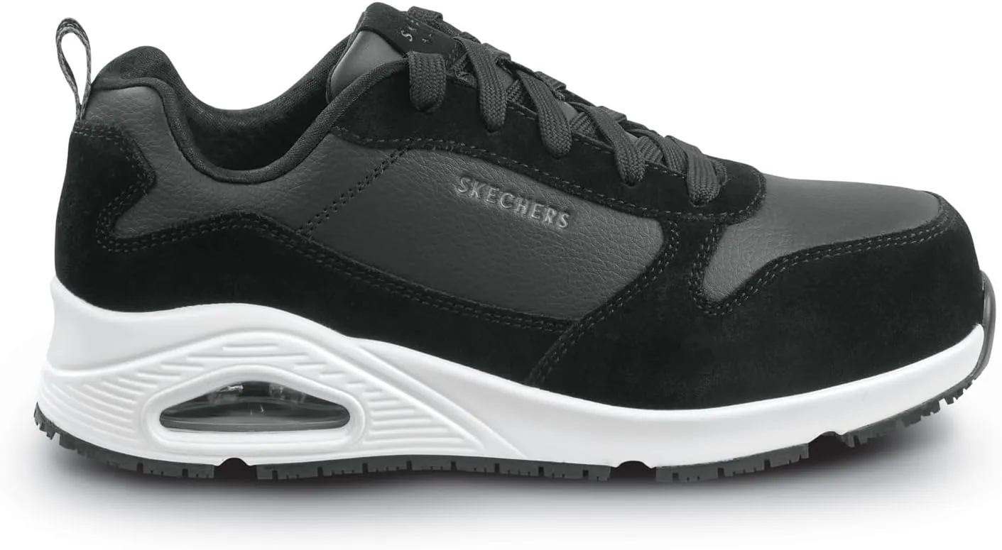 Skechers Work UNO Luna, Women's, Alloy Toe, EH, MaxTrax Slip Resistant, Low Athletic, Work Shoe