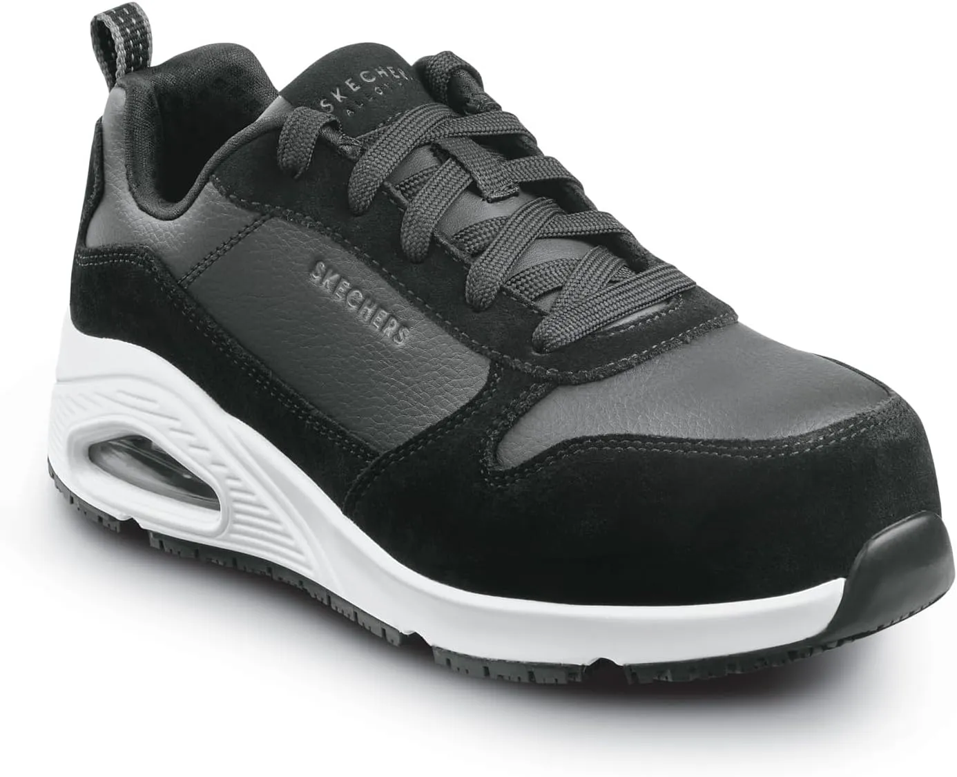 Skechers Work UNO Luna, Women's, Alloy Toe, EH, MaxTrax Slip Resistant, Low Athletic, Work Shoe