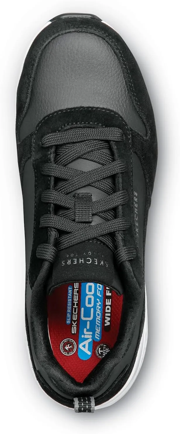 Skechers Work UNO Luna, Women's, Alloy Toe, EH, MaxTrax Slip Resistant, Low Athletic, Work Shoe