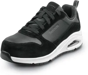 Skechers Work UNO Luna, Women's, Alloy Toe, EH, MaxTrax Slip Resistant, Low Athletic, Work Shoe
