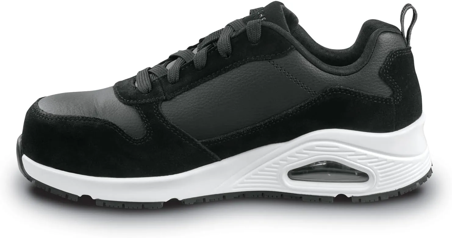 Skechers Work UNO Luna, Women's, Alloy Toe, EH, MaxTrax Slip Resistant, Low Athletic, Work Shoe