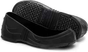 Slip-Resistant Overshoes. Black. Unisex. 1 Pair (Left/Right). PVC Construction. Medium, US Shoe Size : Men 8-9, Women 10-11