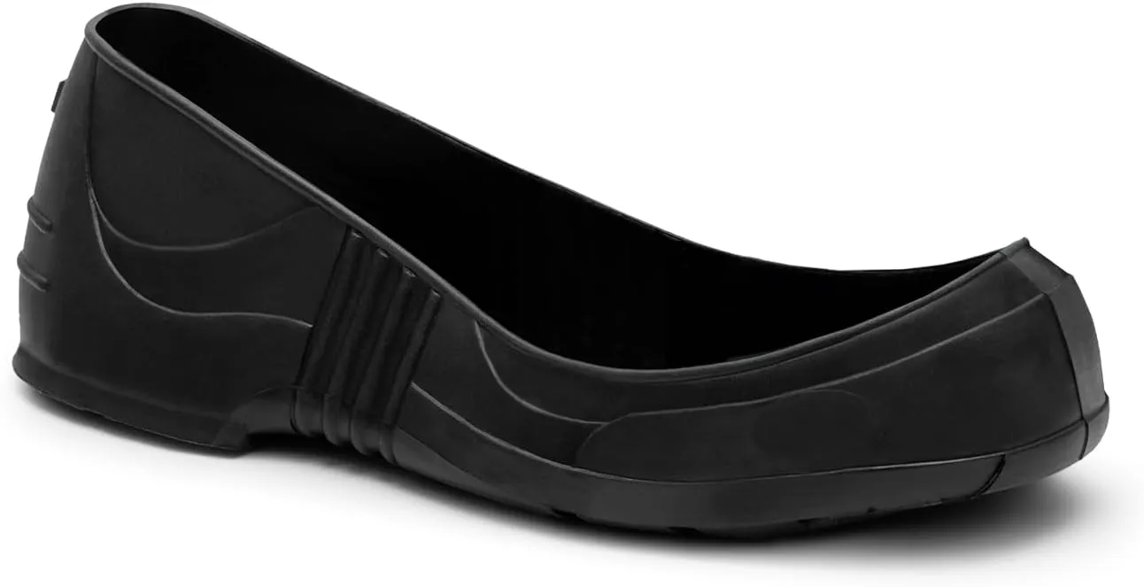 Slip-Resistant Overshoes. Black. Unisex. 1 Pair (Left/Right). PVC Construction. Medium, US Shoe Size : Men 8-9, Women 10-11