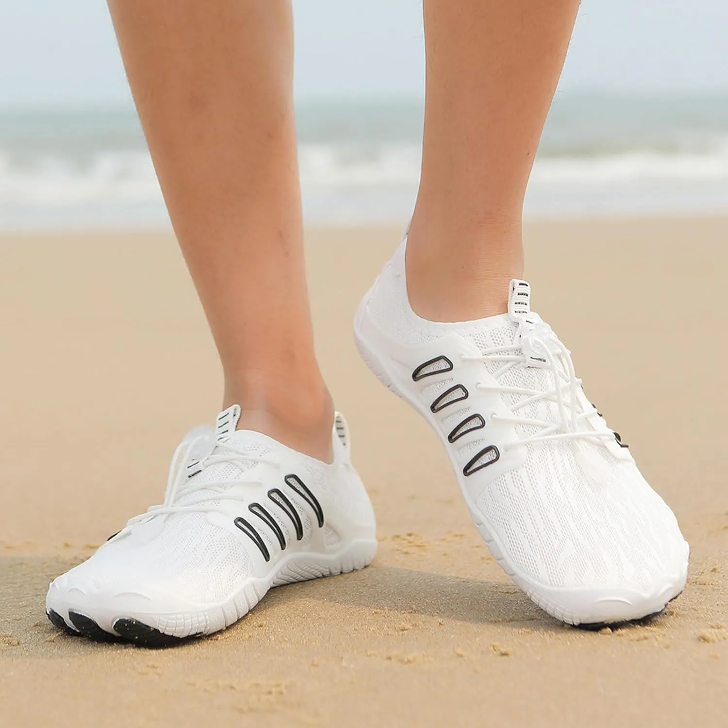 Smoneyful Hike Barefoot Shoes for Women Men, Breathable, Non-Slip Athletic Footwear, Wide Toe Water Shoes, Grounding Shoes and Grounding Barefoot Shoes for Barefoot Womens