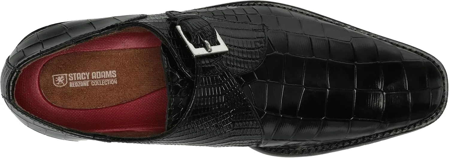 STACY ADAMS Men's Rapino Plain Toe Monk Strap Loafer