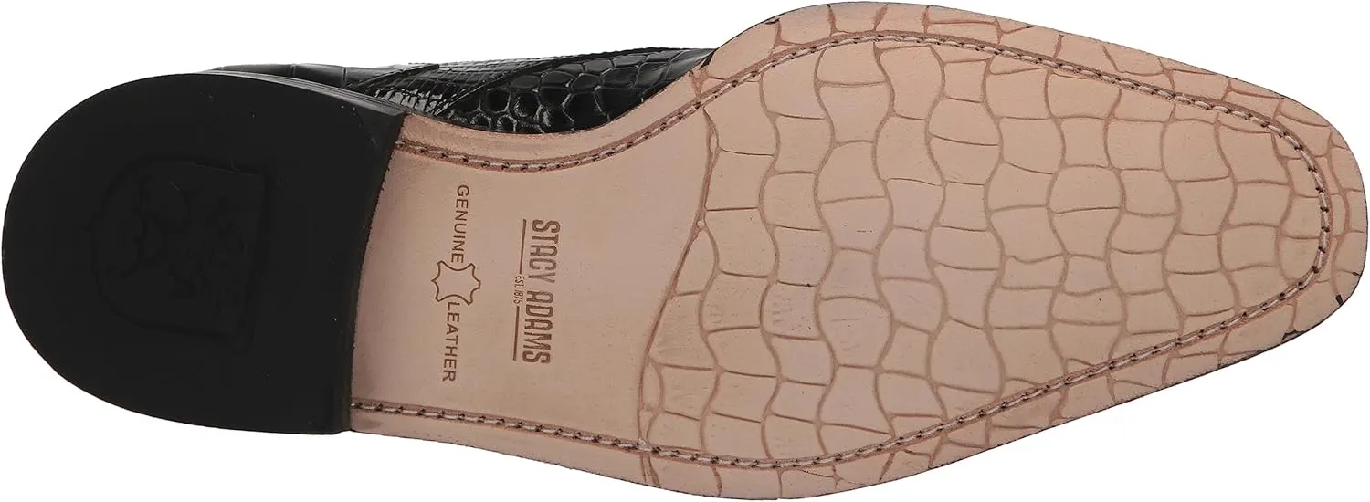 STACY ADAMS Men's Rapino Plain Toe Monk Strap Loafer