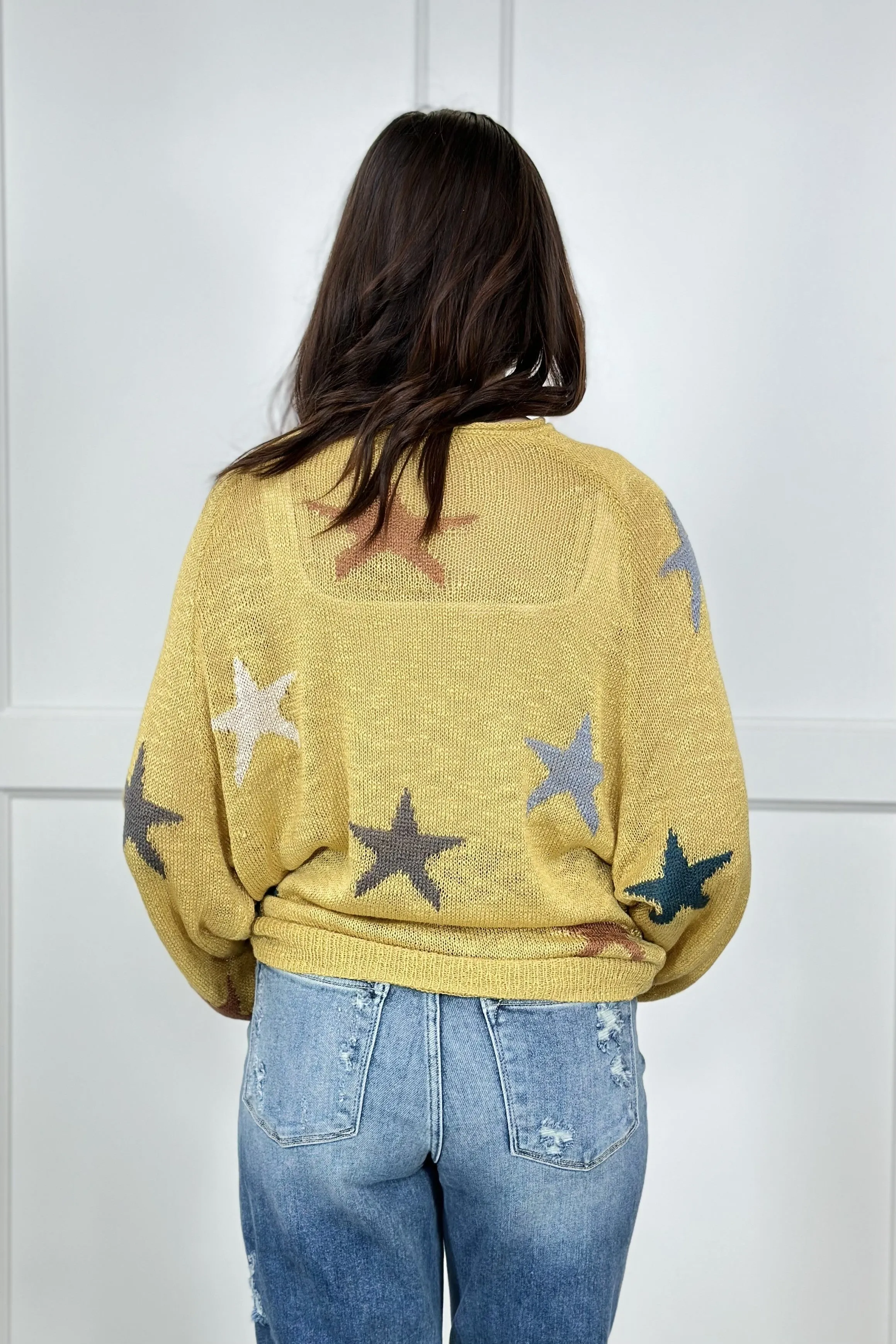 Star Struck Women's Bright Lightweight Tapered Hem Sweater *Final Sale*