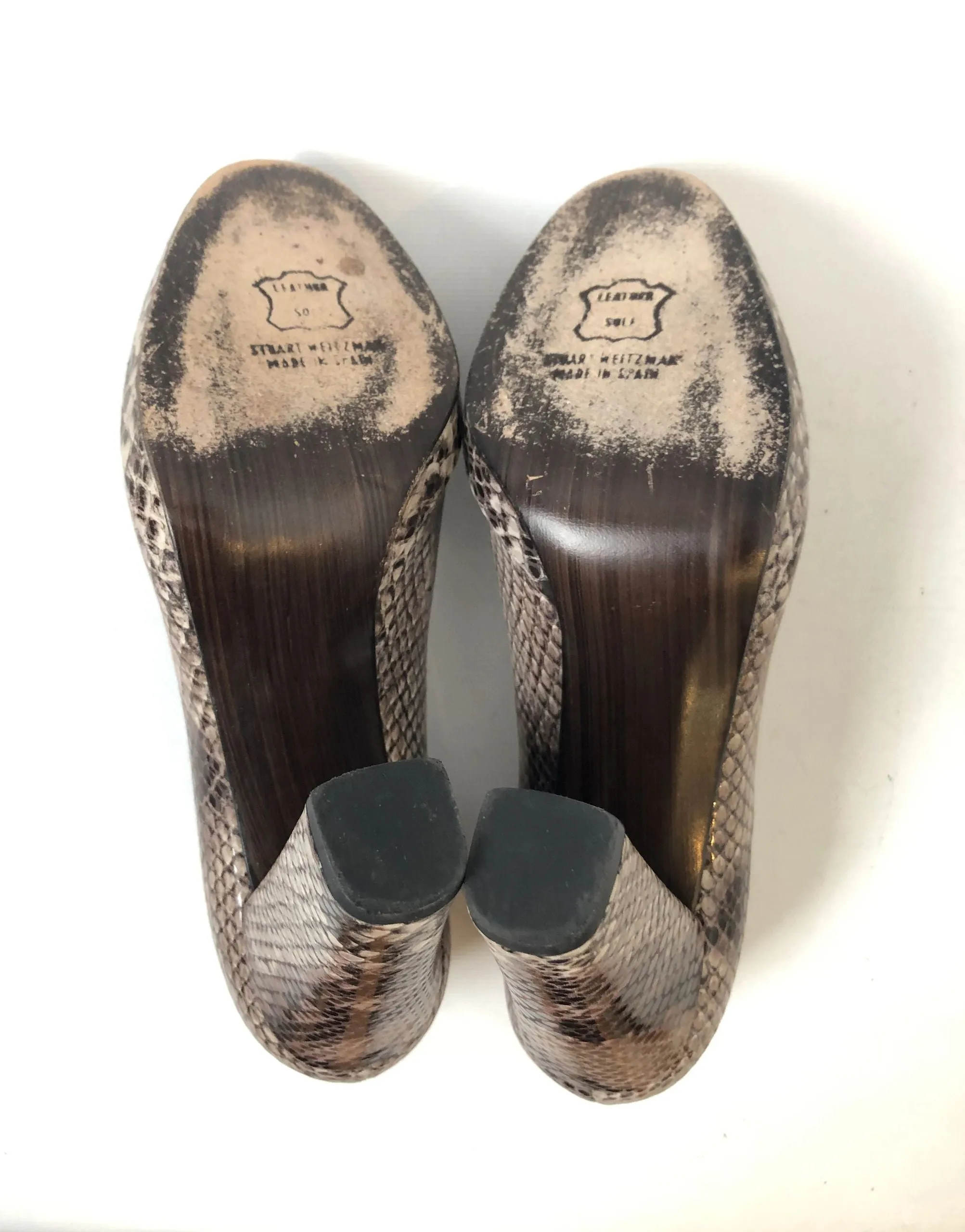 Stuart Weitzman Snakeskin Pump Size 7