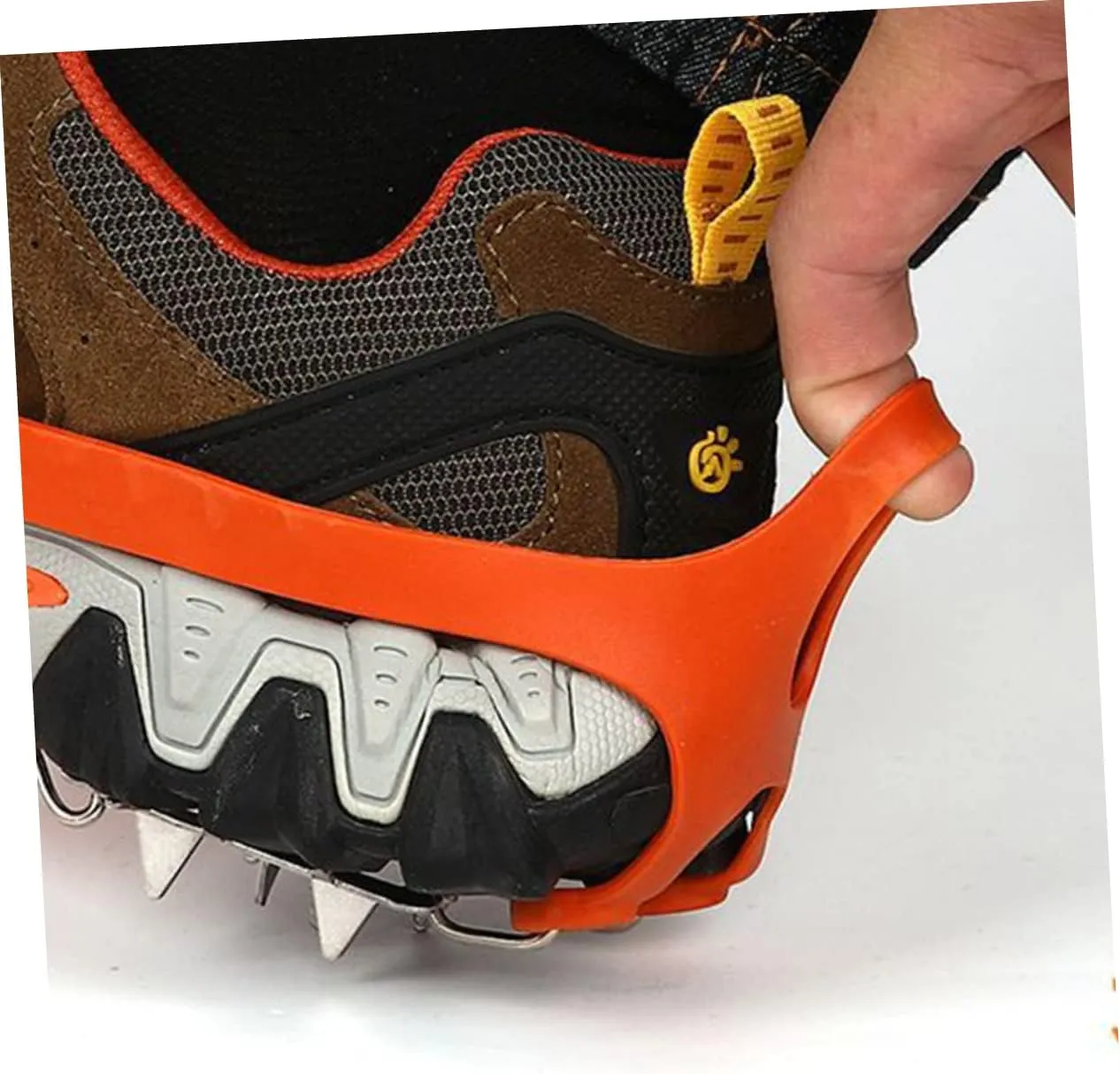 TENDYCOCO 2 Pairs 18 Shoe Covers for Travel Ice Winter Hiking Walk Mini Compass and Whistle Shoes Safe Protect
