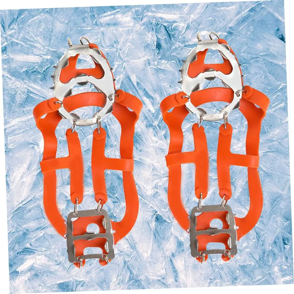 TENDYCOCO 2 Pairs 18 Shoe Covers for Travel Ice Winter Hiking Walk Mini Compass and Whistle Shoes Safe Protect