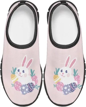 TODIYADDU Girls Easter Shoes Kids Lightweight Mesh Sneakers Casual Athletic Sneaker