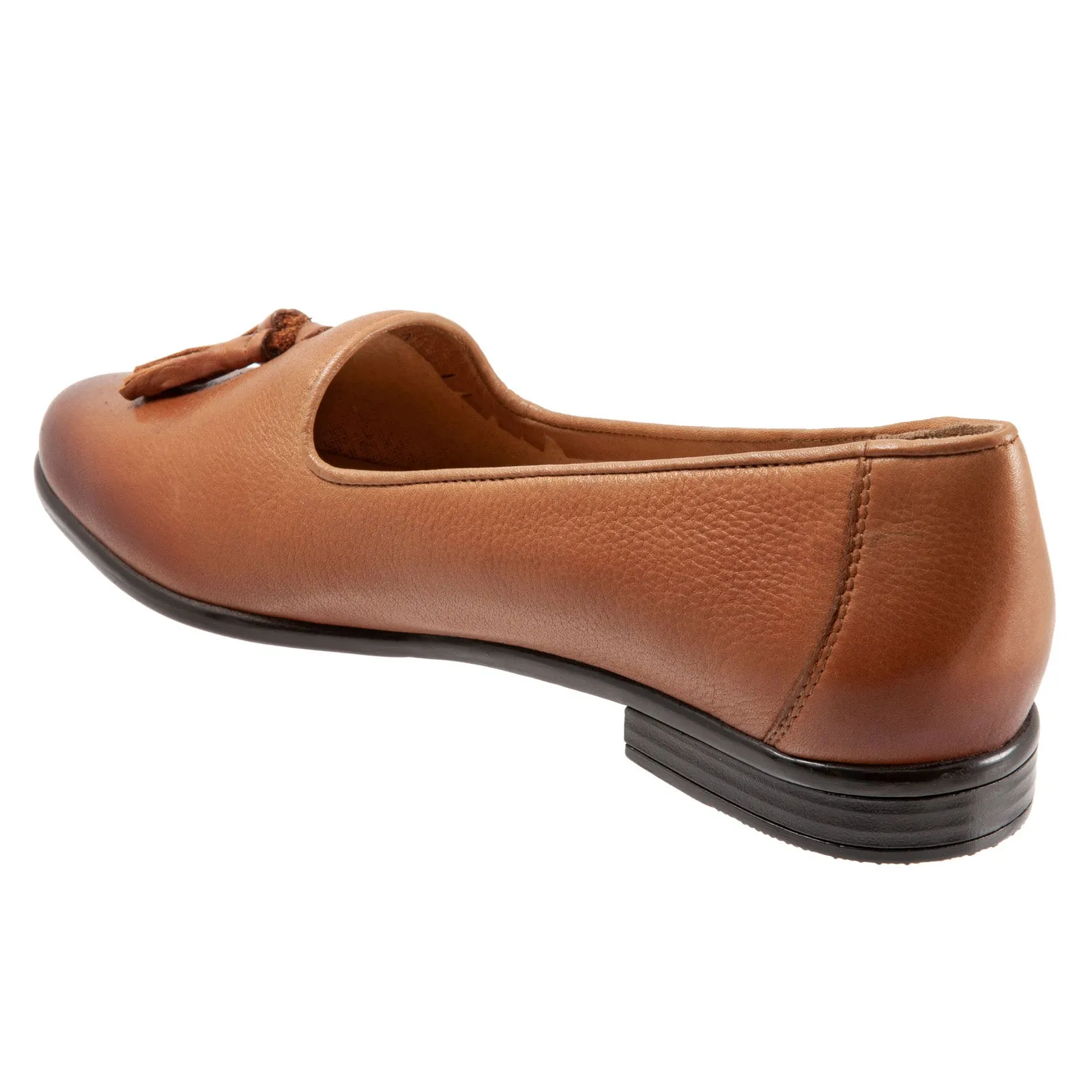 Trotters Liz Tassel T2224-215 Womens Brown Narrow Loafer Flats Shoes