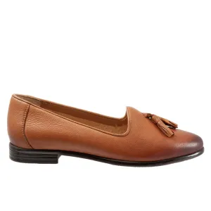 Trotters Liz Tassel T2224-215 Womens Brown Narrow Loafer Flats Shoes