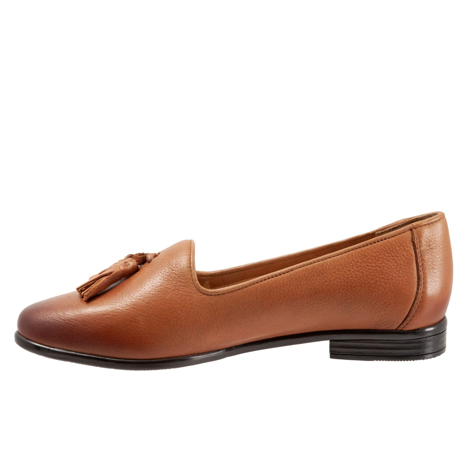 Trotters Liz Tassel T2224-215 Womens Brown Narrow Loafer Flats Shoes