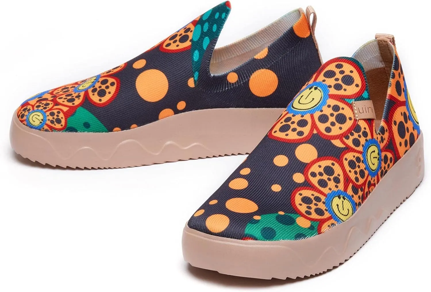 UIN Women's Art Painted Travel Shoes Slip On Casual Loafers Lightweight Comfort Fashion Sneaker Fuerteventura