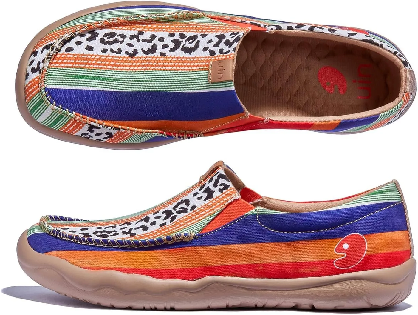 UIN Women's Art Travel Shoes Slip On Casual Loafers Lightweight Comfort Fashion Sneaker Nerja