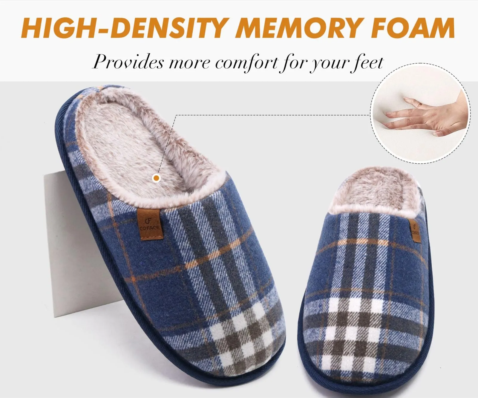 Unisex Foam 9 Shoes Customer endorsements On Slip Cozy Scuff COFACE Daily special House Casual Memory Slippers Warm
